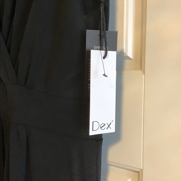 Dex black dress size medium crossover front and back - Picture 2 of 2
